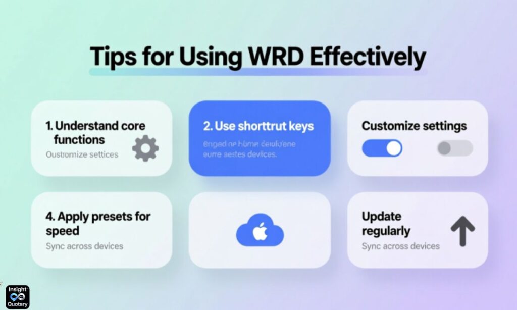 tips-for-using-wrd-effectively